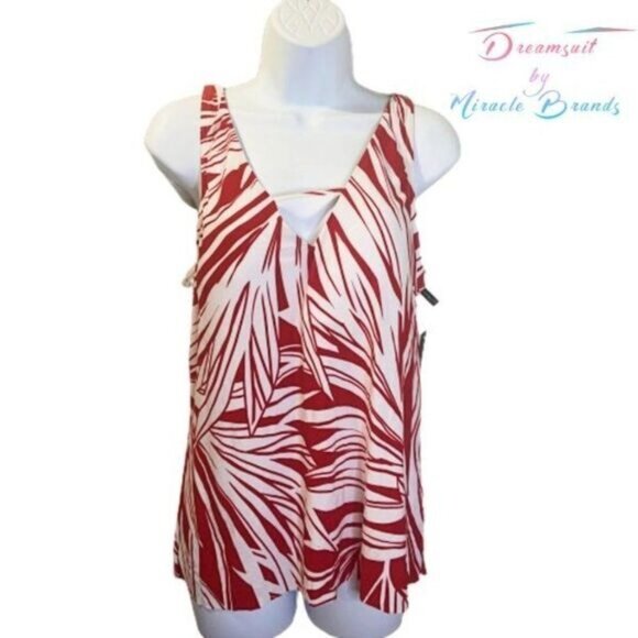 Women's Slimming Control Keyhole Tankini Top Dreamsuit by Miracle Brands - Picture 2 of 7